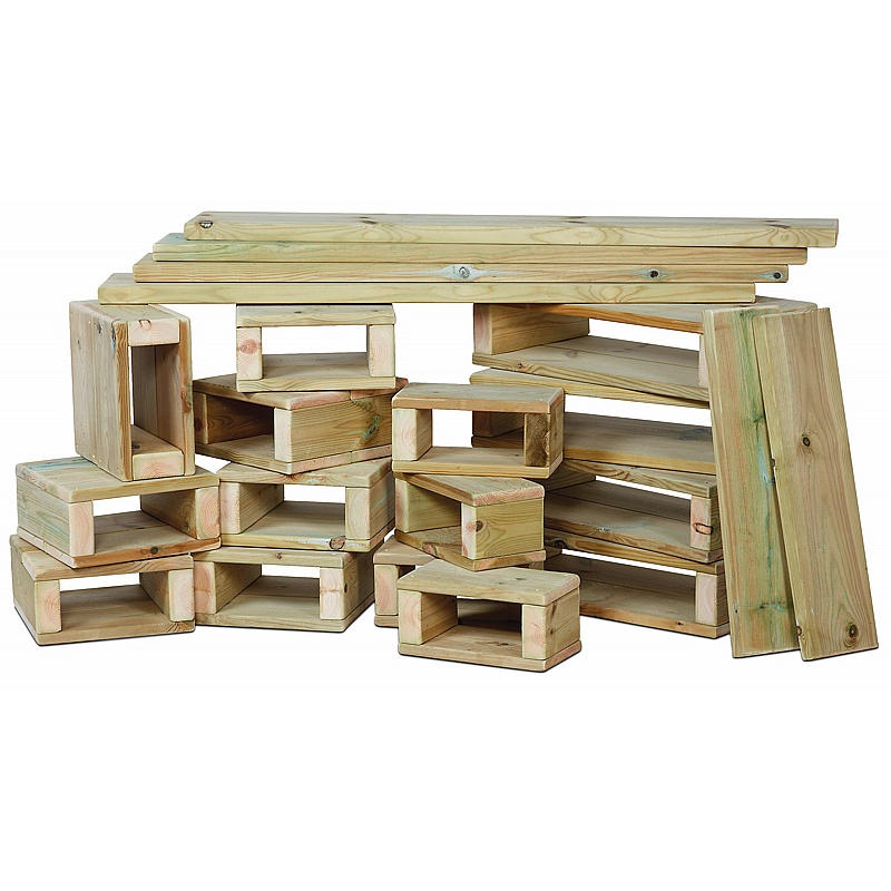 Adventure Tots Nursery Outdoor Building Blocks Set - Education