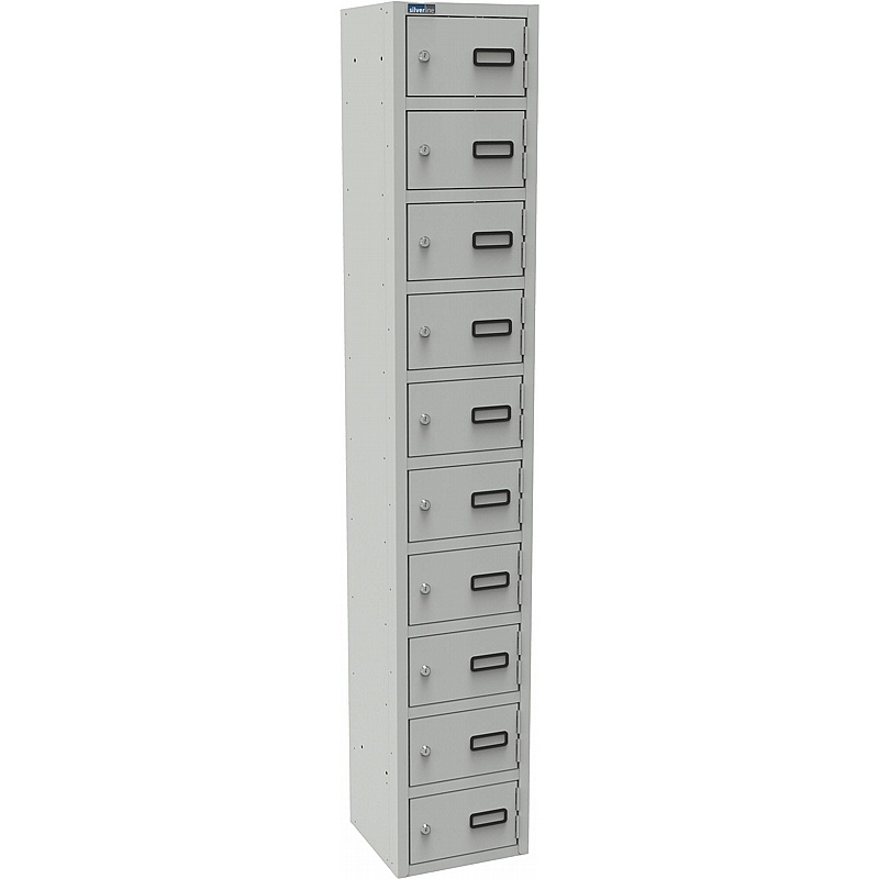Silverline Kontrax 10 Compartment Personal Effects Lockers - Lockers & Cloakroom
