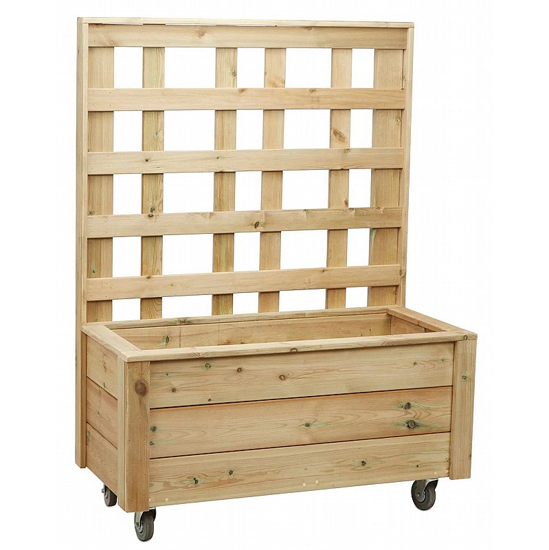 Little Green Fingers Outdoor Mobile Planter with Trellis - Education