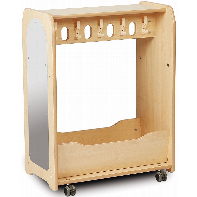 Nursery Mini Dressing Up Mobile Trolley with Mirror - Education