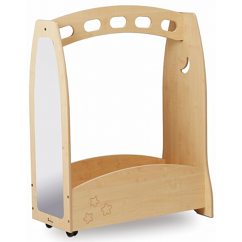 Nursery Galaxy Dressing Up Mobile Trolley with Mirror - Education