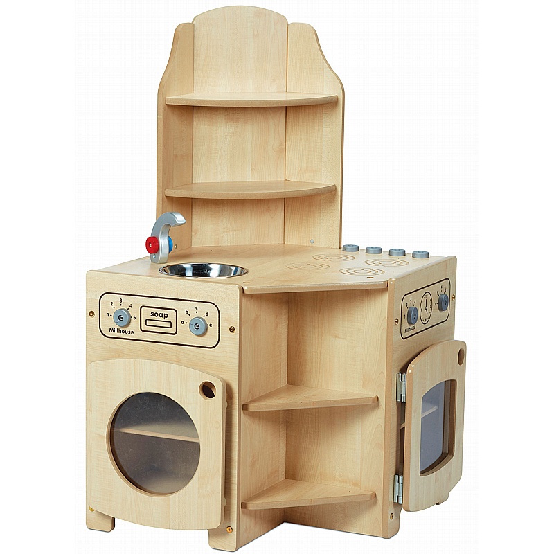Stamford Wooden Corner Kitchen - Education