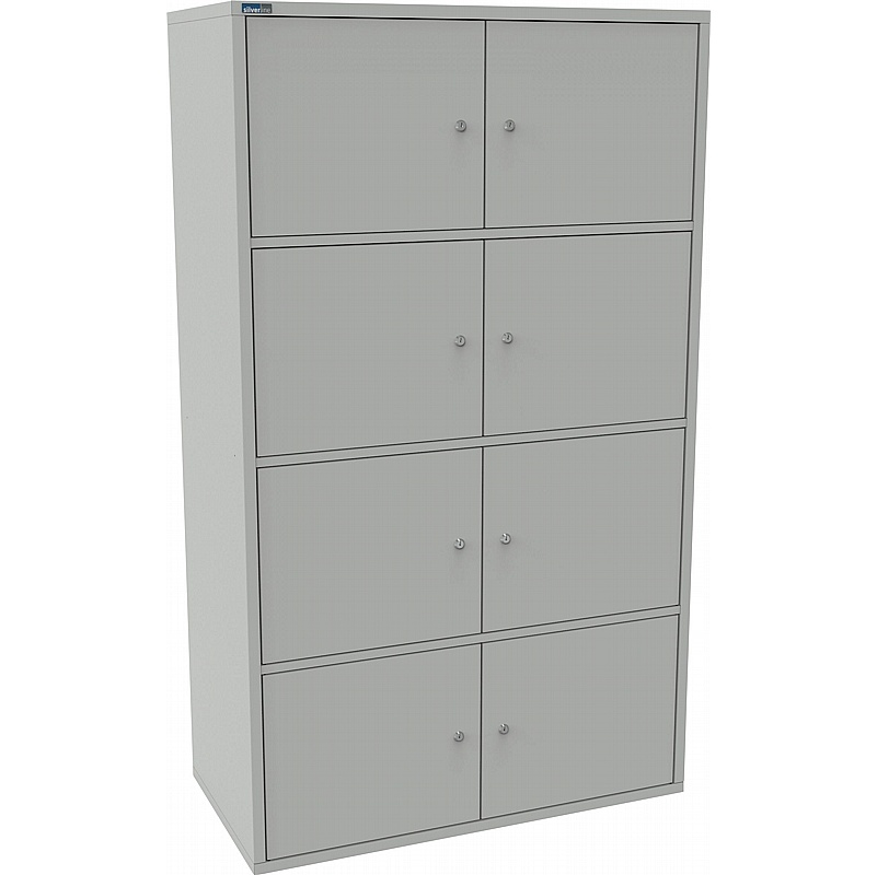 Silverline M:Line 8 Person Metal Personal Locker - Lockers & Cloakroom
