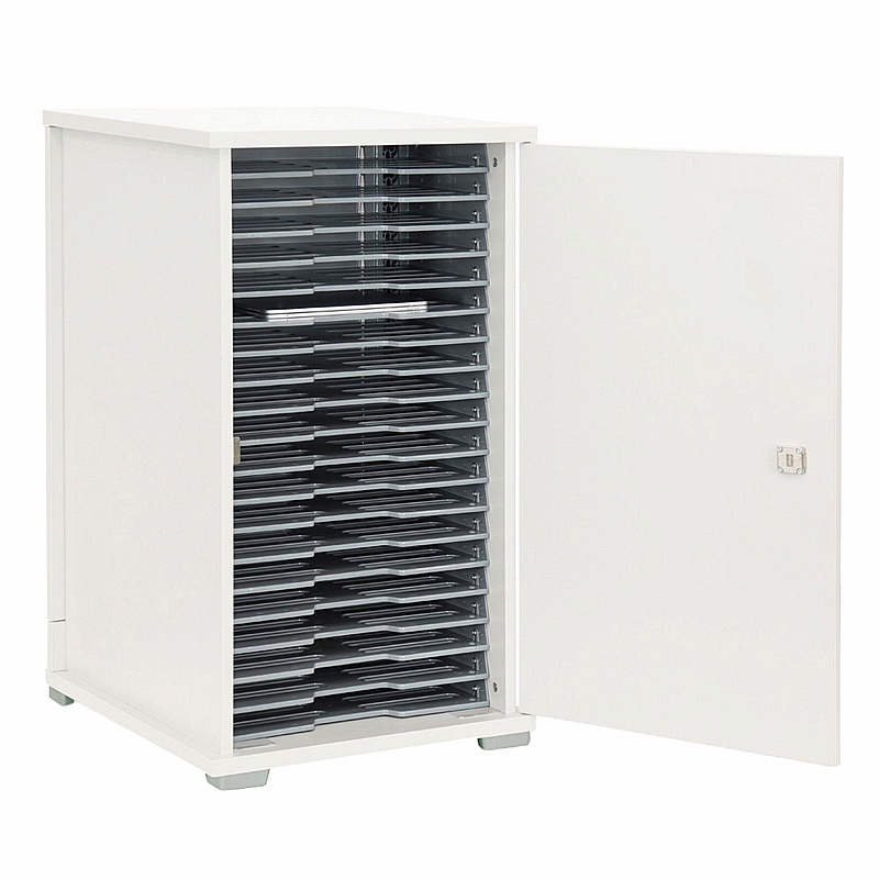 LapCabby Lyte 20 Single Door Horizontal Laptop Charging and Storage Cabinet - Education