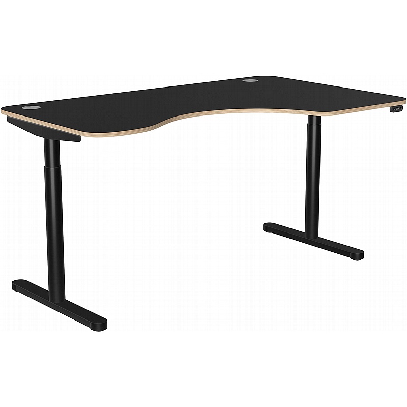 SmartLine Flow Ergonomic Radial Sit Stand Office Desks - Office Furniture