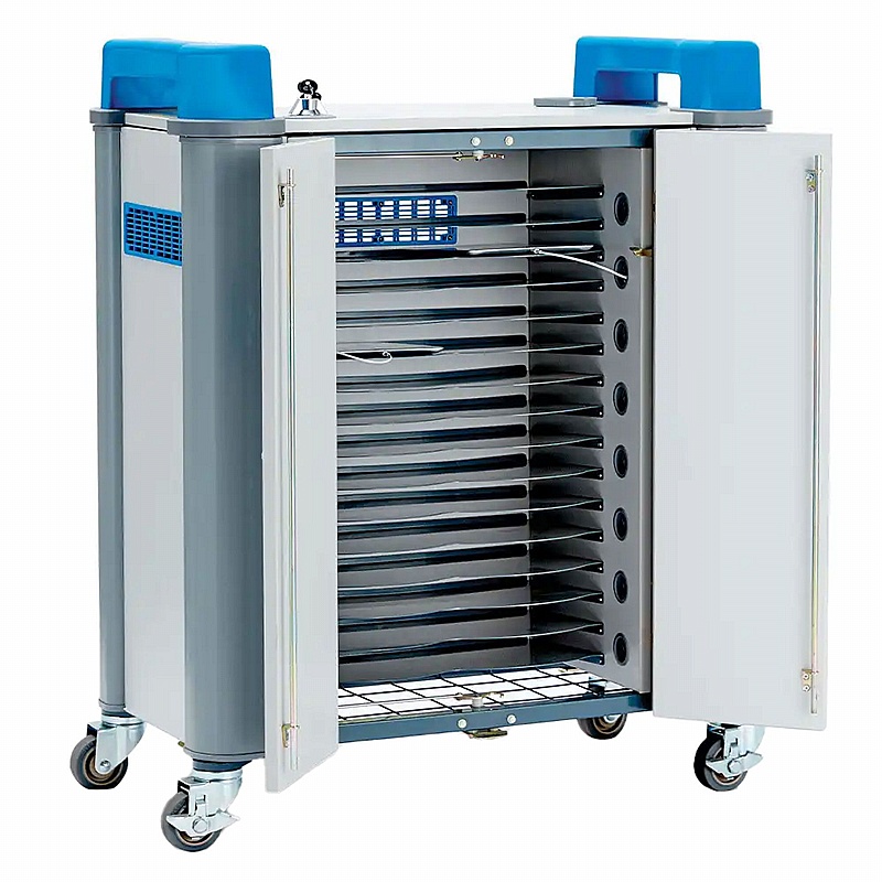 LapCabby Tab 32H Horizontal Tablet Charging and Storage Trolley - Education
