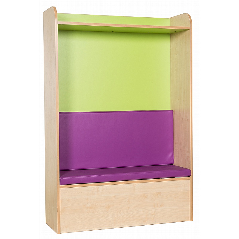 KubbyClass Library Bookcase with Upholstered Seat - Education