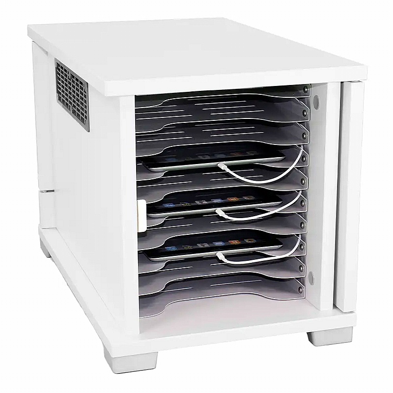 LapCabby Lyte 10H Single Door Tablet Charging and Storage Cabinet - Education