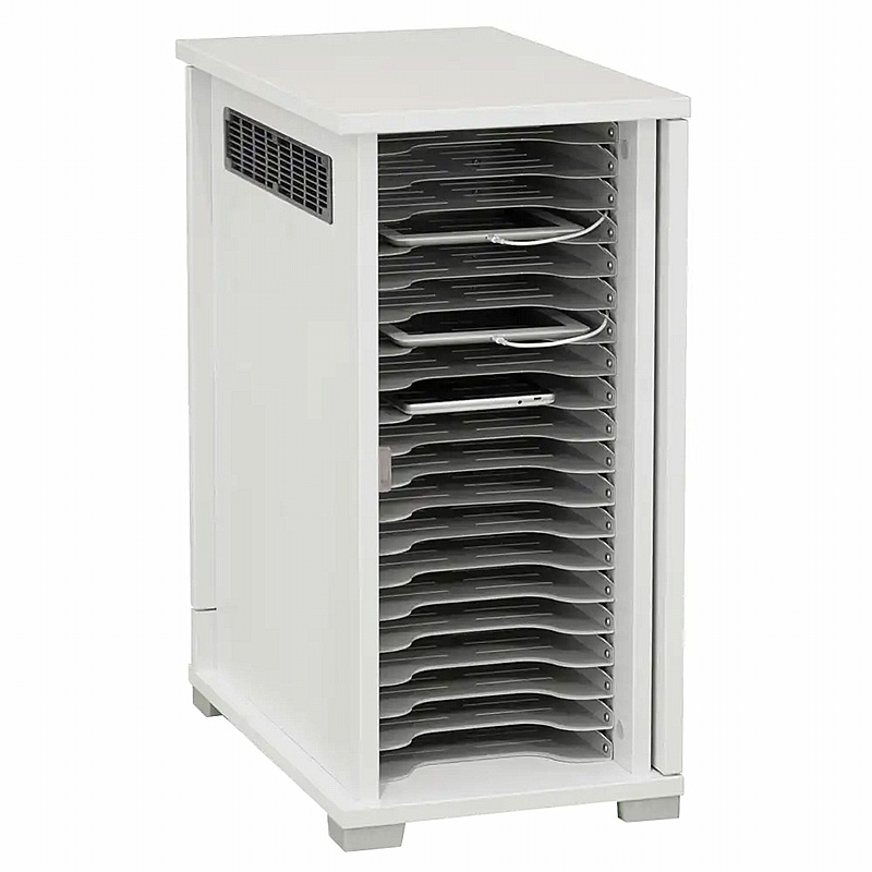 LapCabby Lyte 20H Single Door Tablet Charging and Storage Cabinet - Education