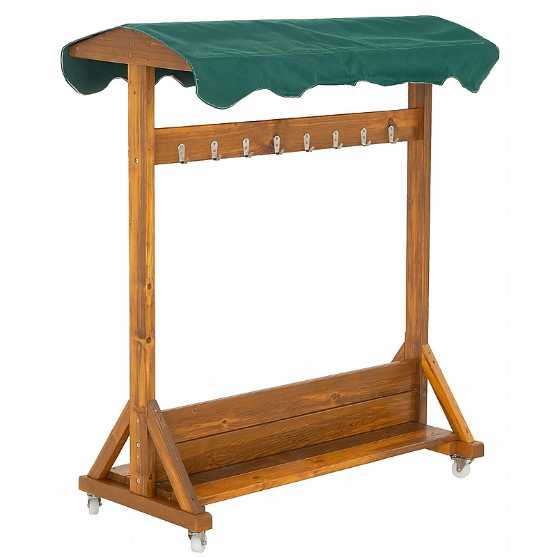Outdoor Mobile Double Sided Cloakroom Racks - Education