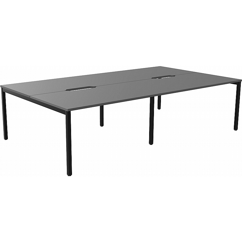 SmartLine 4 Person Back to Back Bench Office Desking - Office Furniture