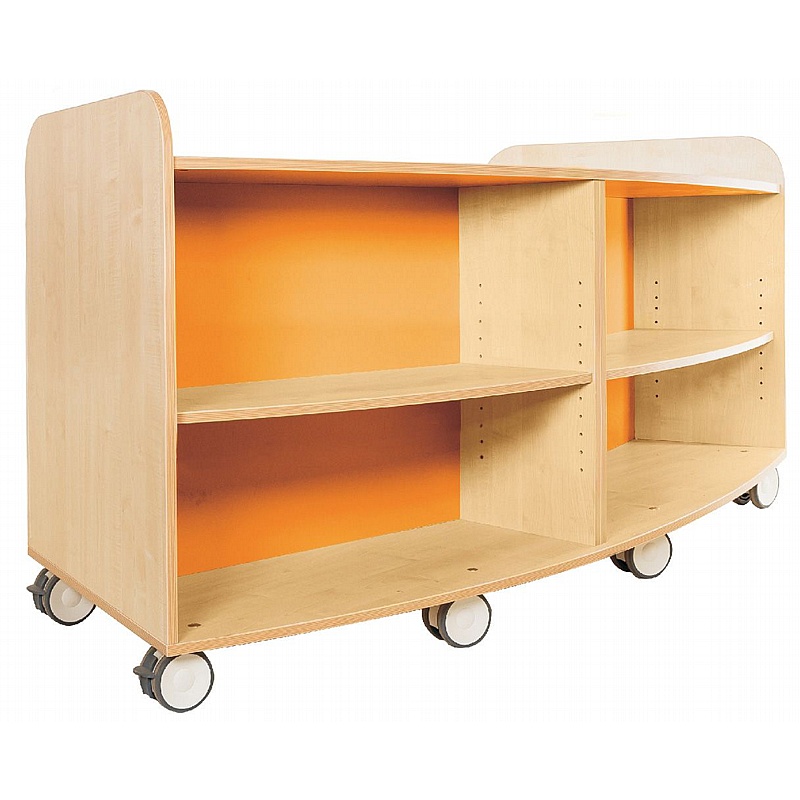 KubbyClass Grand Mobile Library Curved Bookcases - Education