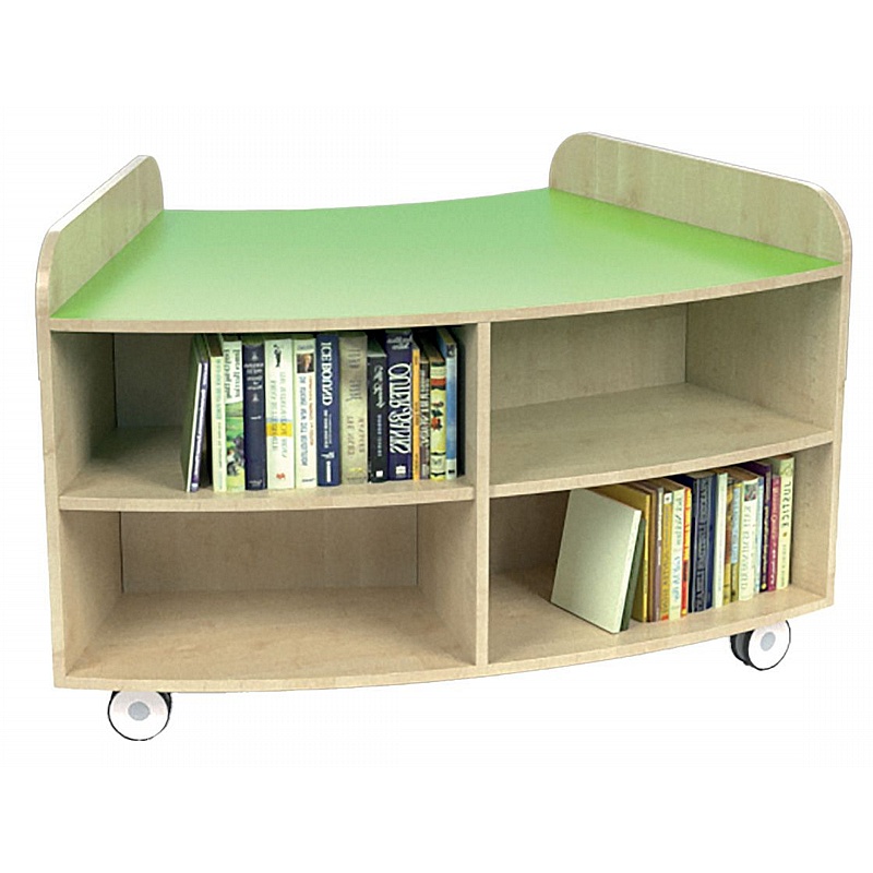 KubbyClass Mobile Junior Library Curved Bookcases - Education