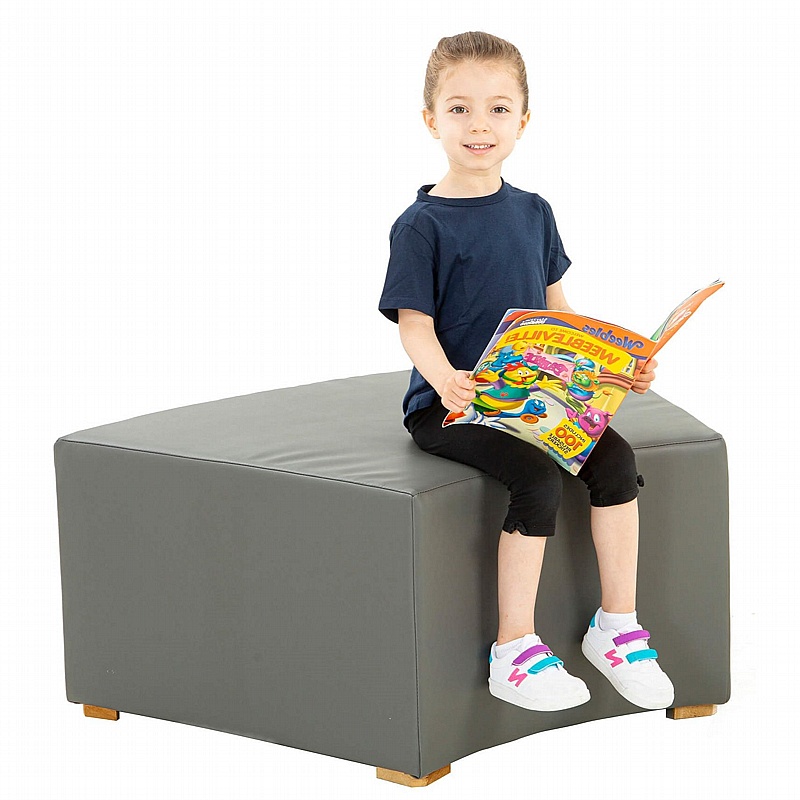 Bright Beginnings Vinyl Curved Stool - Education