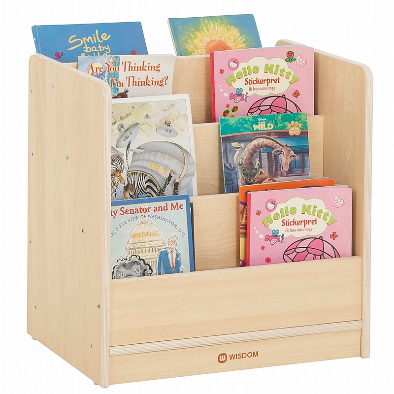 Bright Beginnings Double Sided Nursery and Library Bookcase - Education
