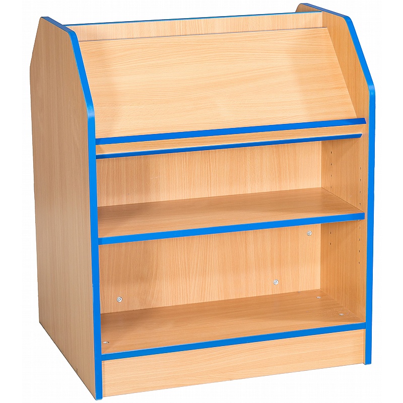 Folio Premium Library Double Sided Bookcases with Top Display - Education