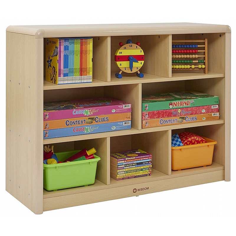Wisdom Elegant 8 Compartment Nursery and Library Bookcase - Education
