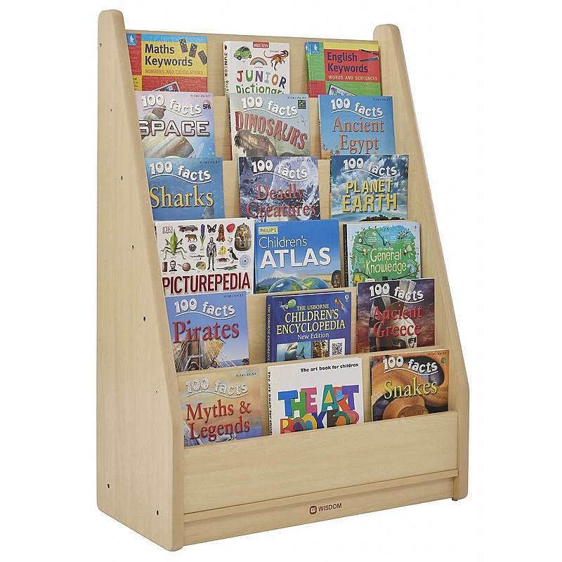 Wisdom Elegant Tall Nursery and Library Bookcase - Education