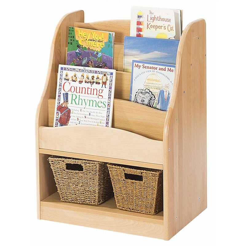 Zona Nursery and Library Bookcase and Double Storage Compartment - Education