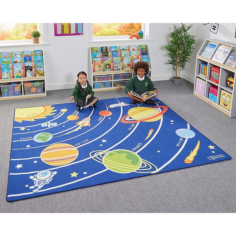 Solar System Rectangular Learning Carpet - Education