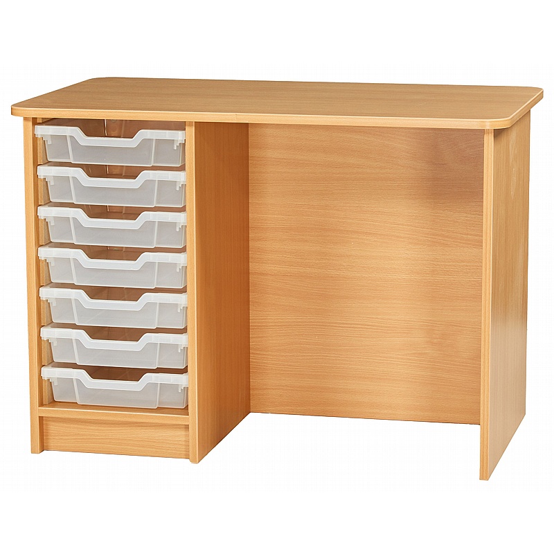 Campus Teachers Office Desk with Tray Storage - Education