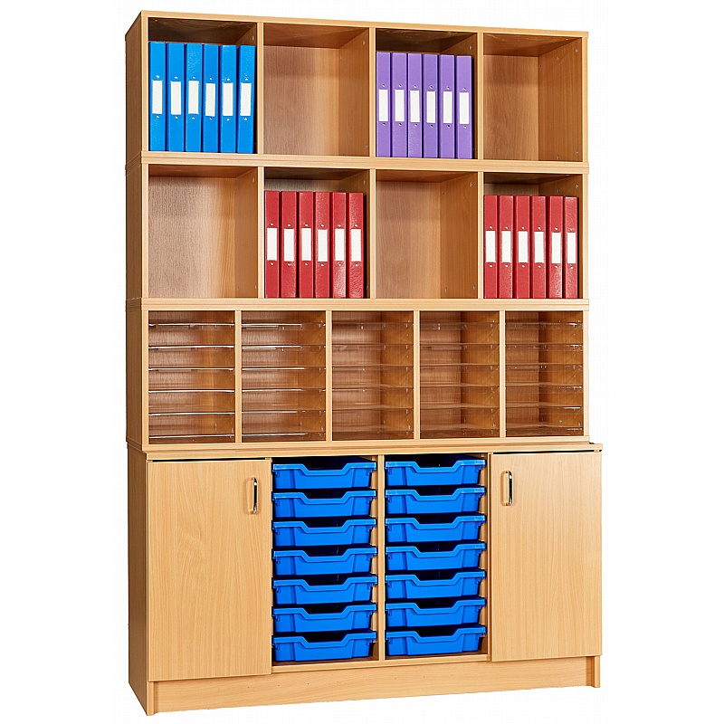 EduStore Office Organiser Large with Tray Storage Combination Cupboards - Education