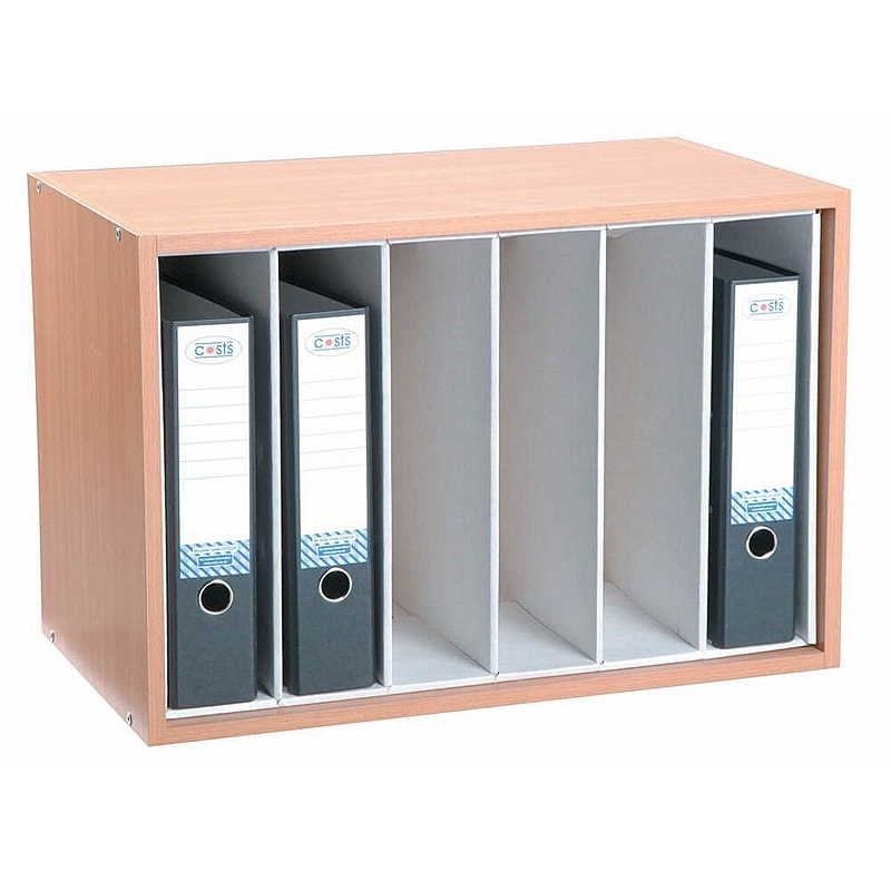 Beech 6 Section Lever Arch Desktop Unit - Education