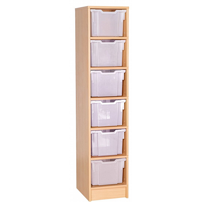 Veste Single Column 6 Extra Deep Tray Uniform Storage - Education