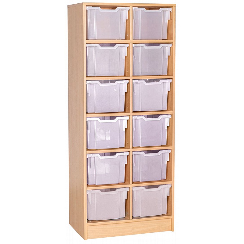 Veste Double Column 12 Extra Deep Tray Uniform Storage - Education