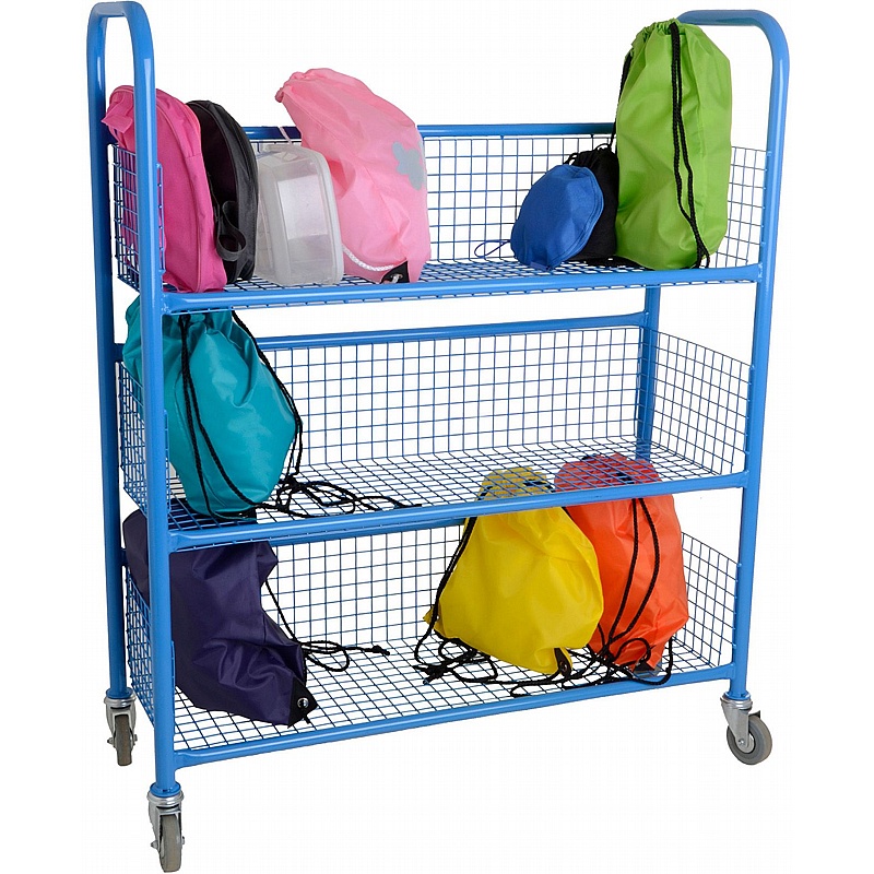 Lunchbox Single Sided Mobile Trolley - Education