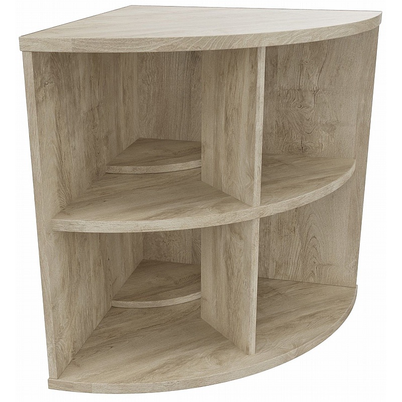 Unified Desk High Radial Bookcases - Office Furniture