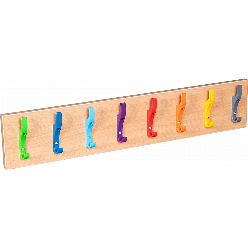 Veste Cloakroom Wall Mounted Coloured Coat Hooks - Education