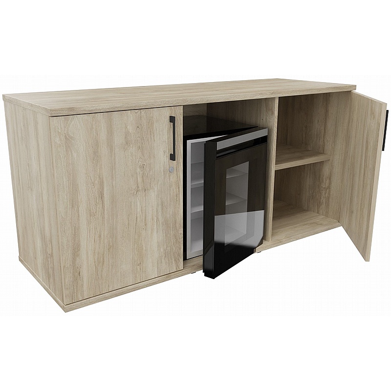 Unified 2 Door Fridge Credenza Unit - Office Furniture