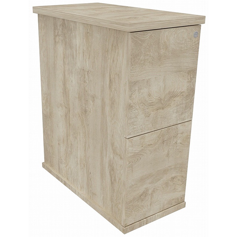 Unified Flush Narrow Desk High Pedestals - Office Furniture