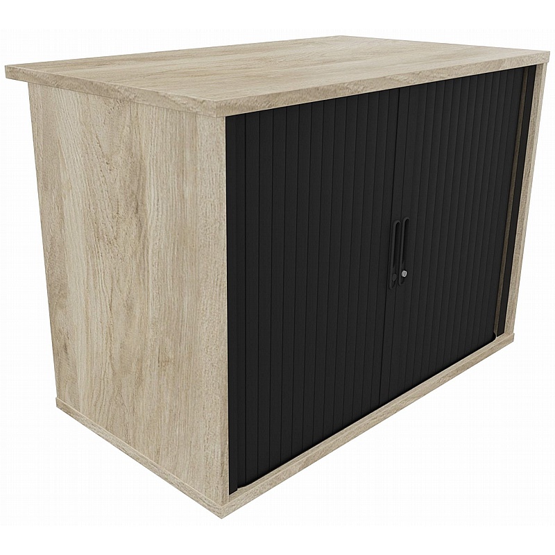 Unified Desk High Wooden Tambour Office Cupboards - Office Furniture