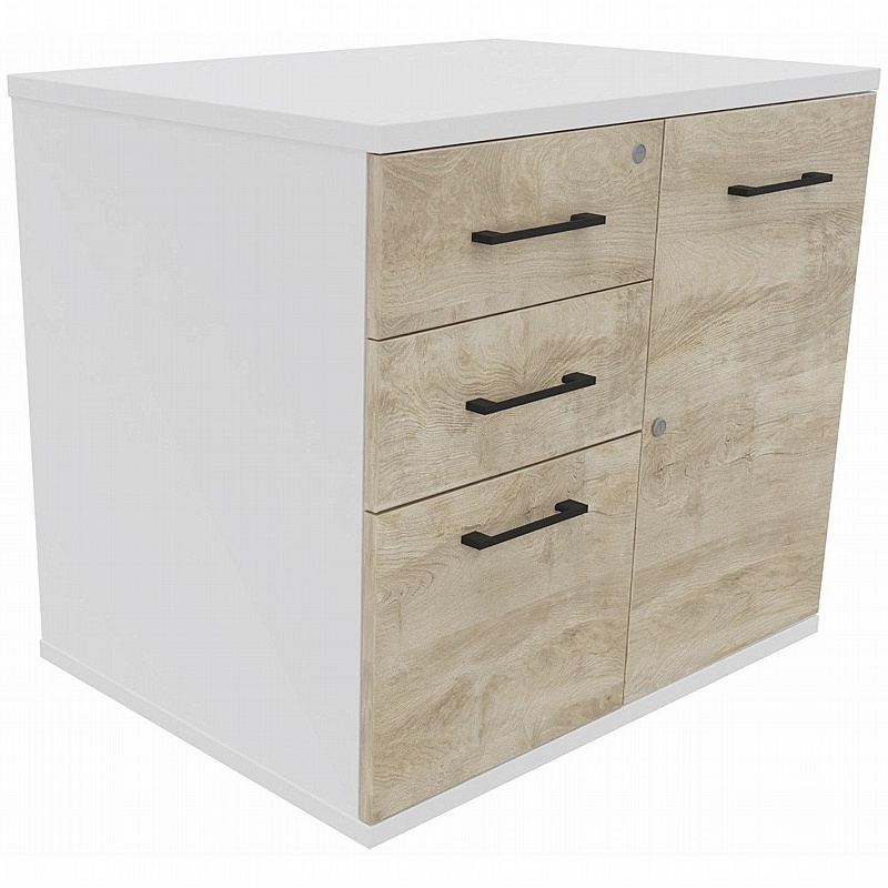 Unified Duo Combi Desk High Office Storage - Office Furniture