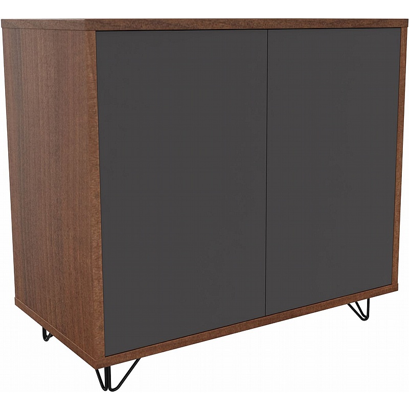Boss Design Contract 2 Door Tall Credenza with Wire Feet - Office Furniture