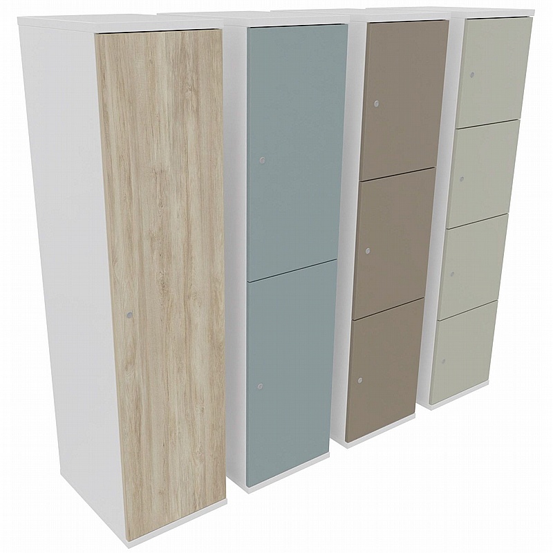 Unified Duo Wooden Office Lockers - Office Furniture