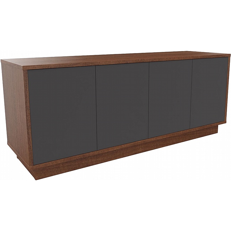 Boss Design Contract 4 Door Desk High Credenza with Plinth Base - Office Furniture
