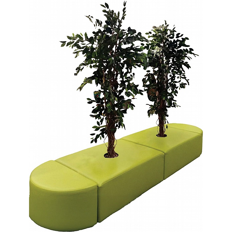 KubbyClass Library Acorn Island Rectangular Tree Seat - Education