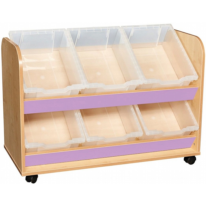 KubbyClass Library 2 Tier Easy Access Tray Tilt - Education