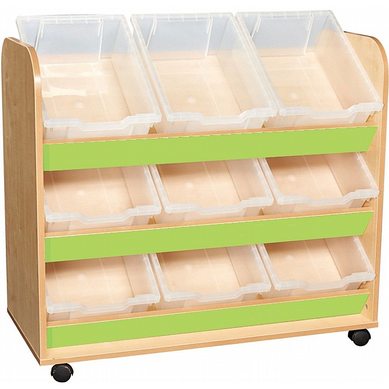 KubbyClass Library 3 Tier Easy Access Tray Tilt - Education