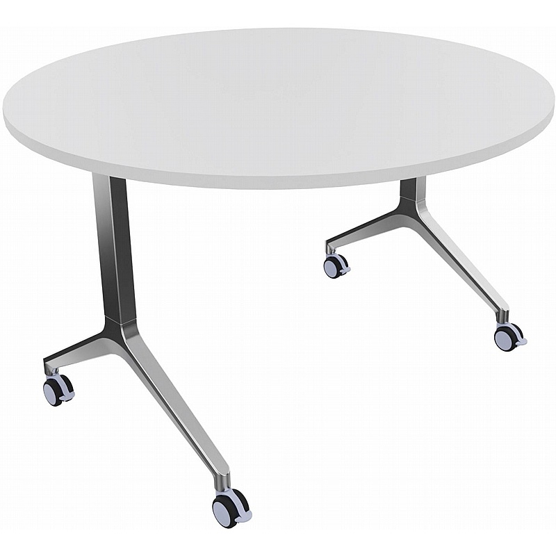 Boss Design Deploy Circular Meeting and Breakout Flip Top Tables - Office Furniture