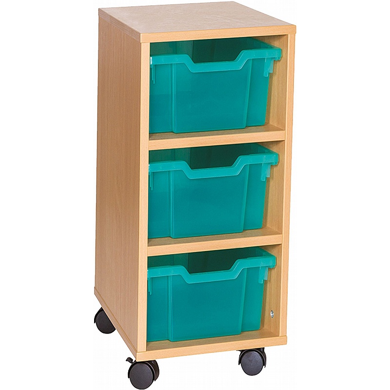 EduStore Single Column 3 Deep Tray Storage - Education