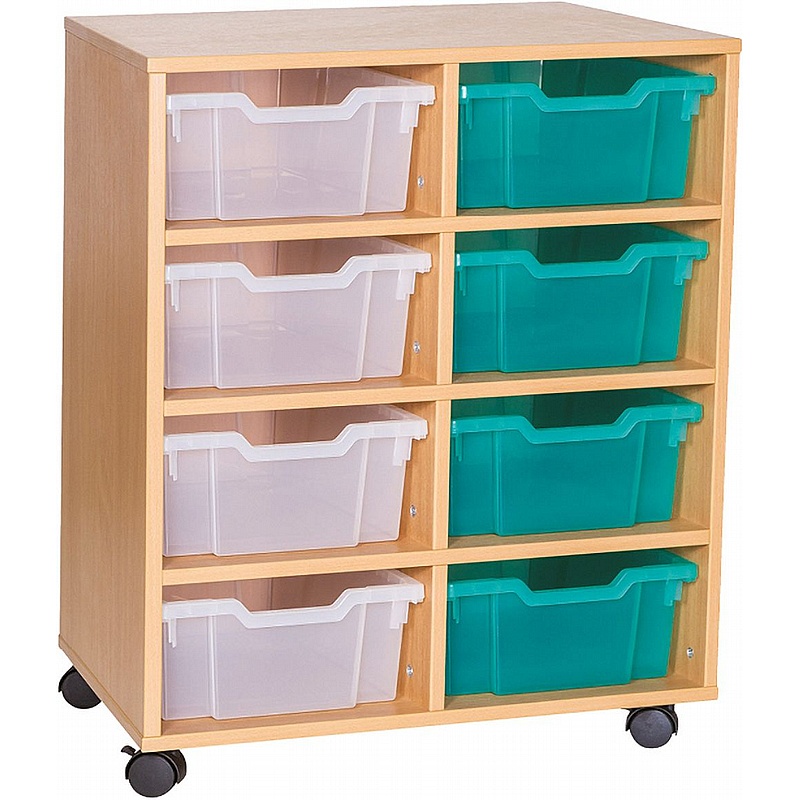 EduStore Double Column 8 Deep Tray Storage - Education