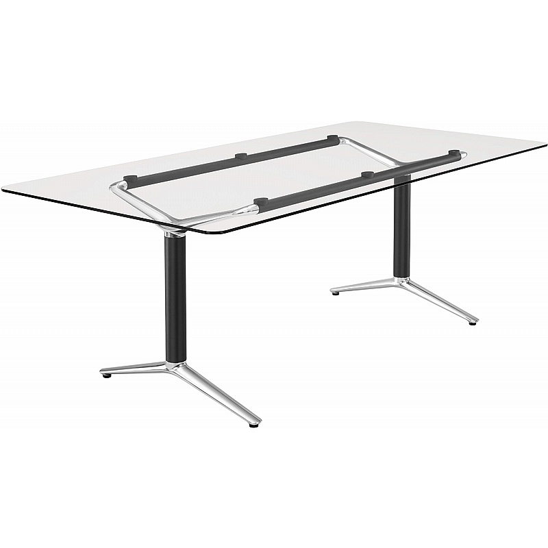 Boss Design Indi Glass Curve Meeting and Boardroom Tables - Office Furniture