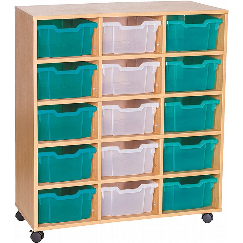 EduStore Triple Column 15 Deep Tray Storage - Education