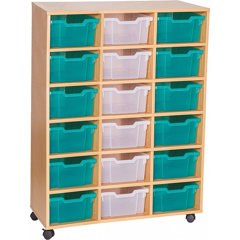 EduStore Triple Column 18 Deep Tray Storage - Education