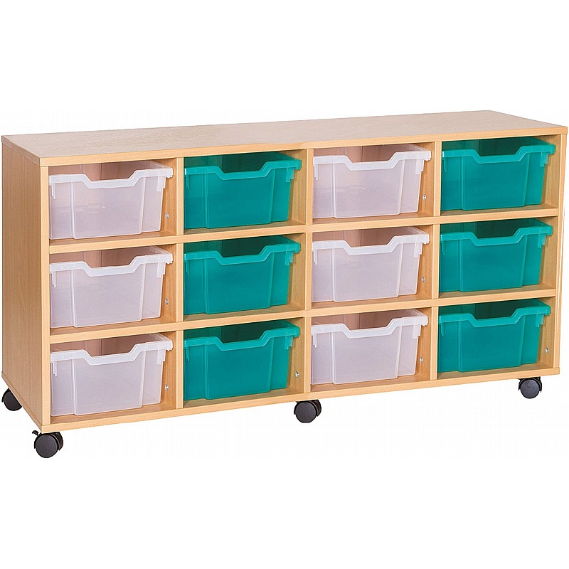EduStore Quad Column 12 Deep Tray Storage - Education