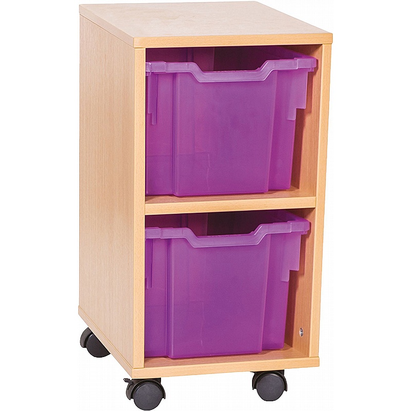 EduStore Single Column 2 Extra Deep Tray Storage - Education